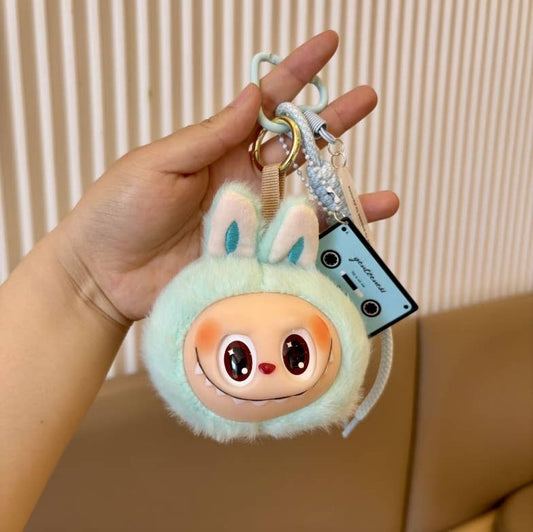 Plush Keychain– Bag Charm - pink, brown, blue