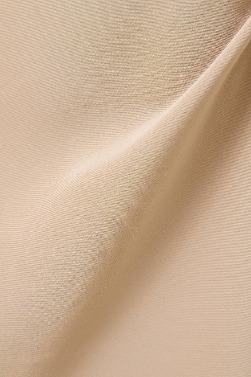 Satin Midi Skirt - Tan