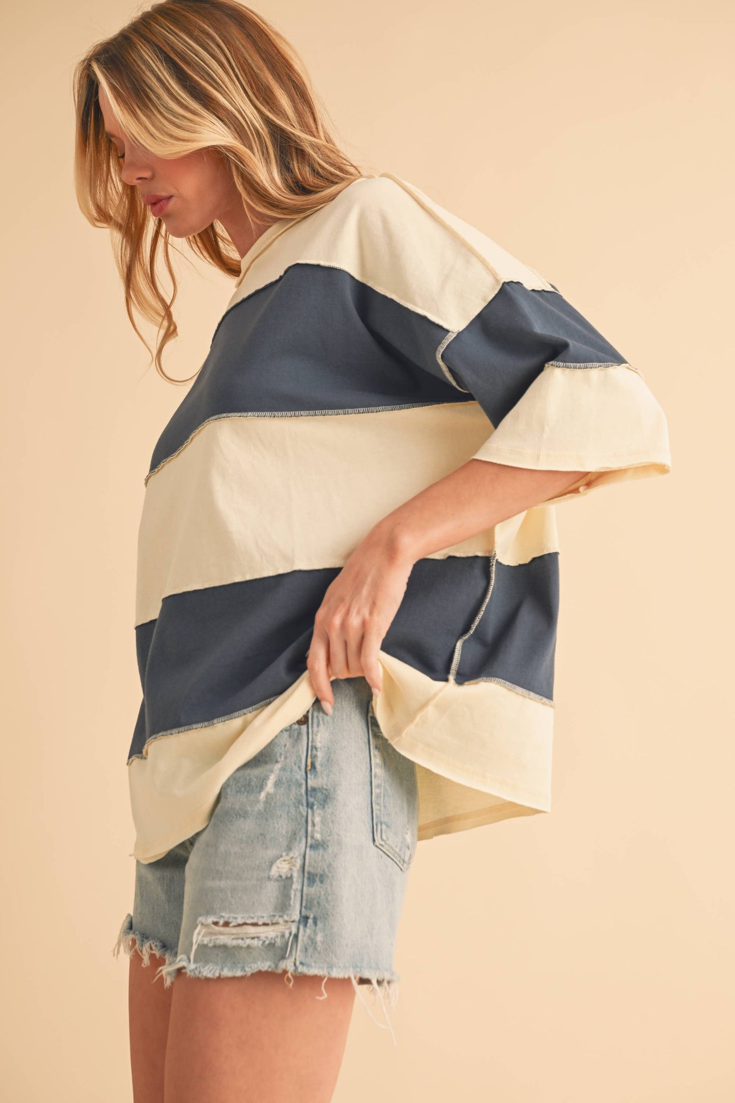Short Sleeve Rugby Top - Blue