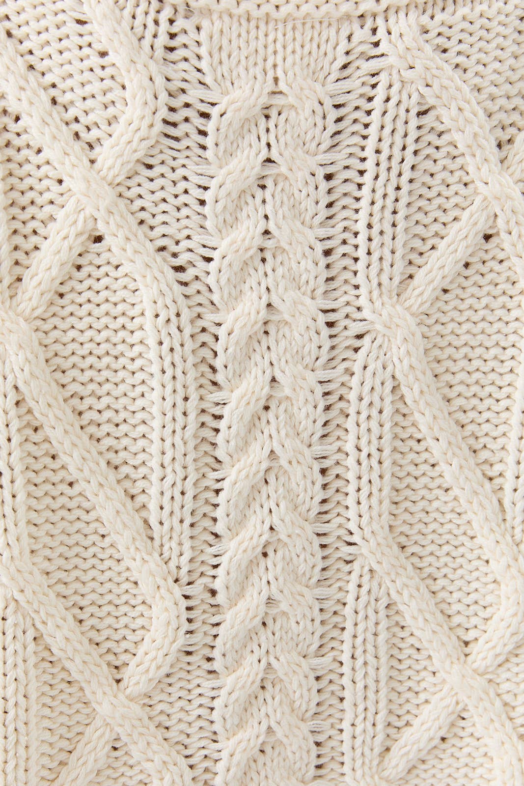 Short Sleeve Knit Sweater - Cream