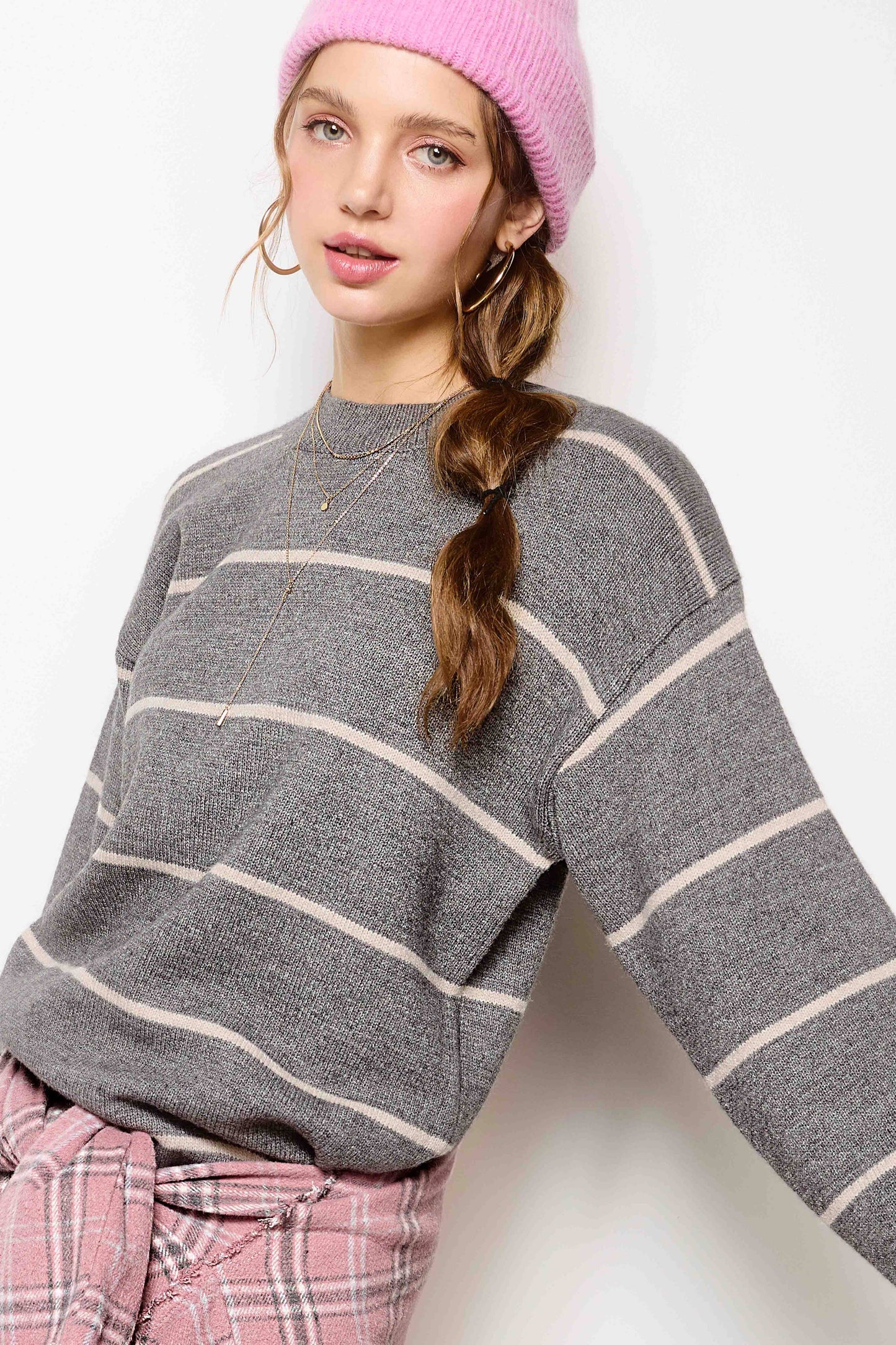 Stripe Crewneck Sweater