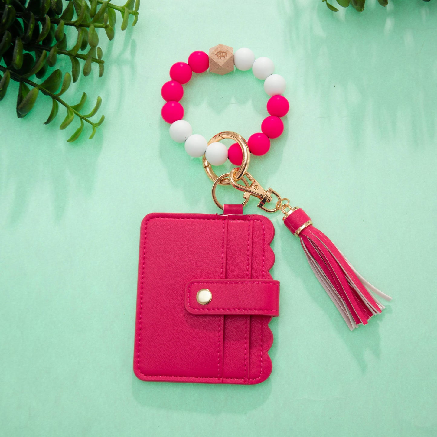 Silicone Wristlet Wallet Keychain/Card Holder Case