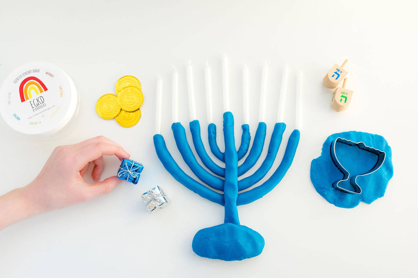 Hanukkah Sensory Play Dough Play Kit