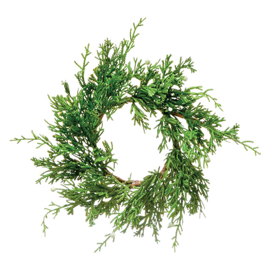 4 1/2" Faux Juniper Wreath