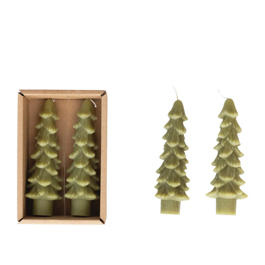 Holiday Candles - Green Tree