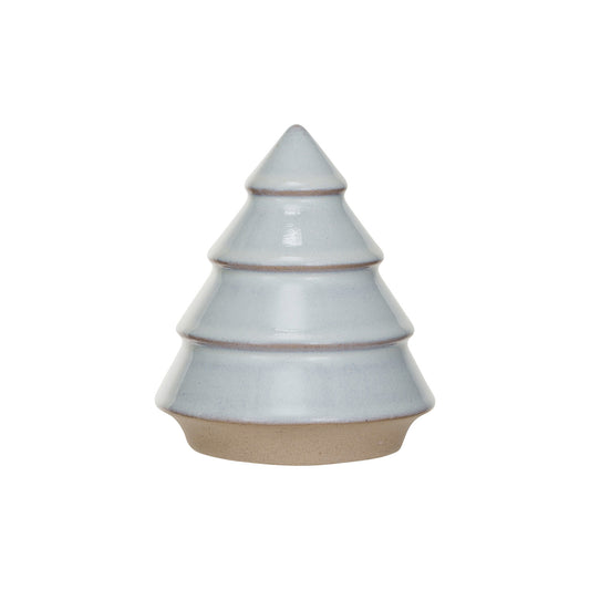 Stoneware Tree, White & Unglazed - Small