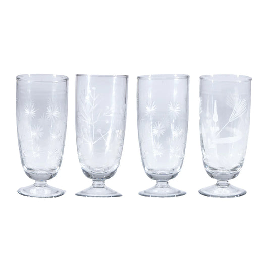Stemmed Holiday Glass - 4 styles