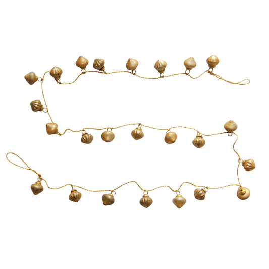 Glass Ornament Garland w/ Gold Cord