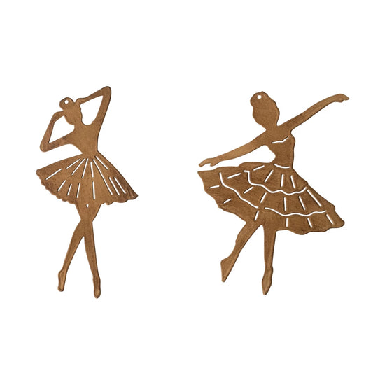 Ballerina Ornament - Metal