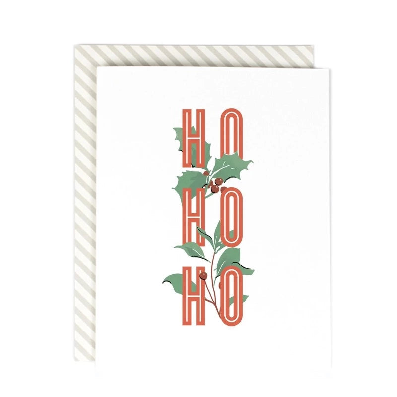 Ho Ho Ho Lettered Card
