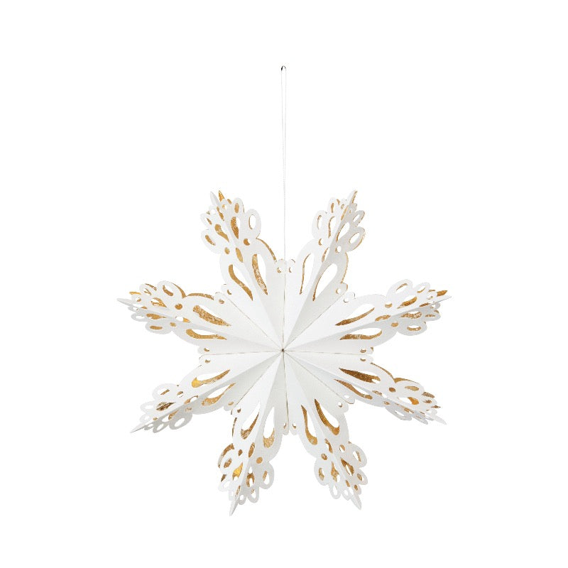 Paper Snowflake Ornament, White